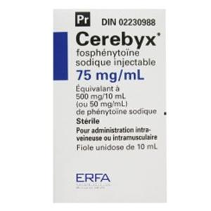 Cerebyx Sodium Injection Solution SDV 50mg/mL Sterile Vl 10Vl/Bx - Pfizer Injectables — 00069600121 Image